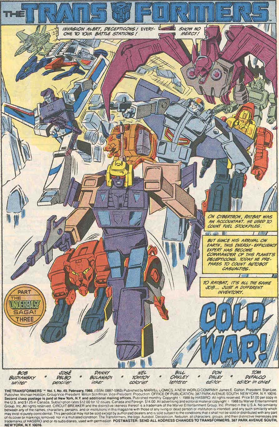 The Transformers (1984) Issue #49 - Page 2
