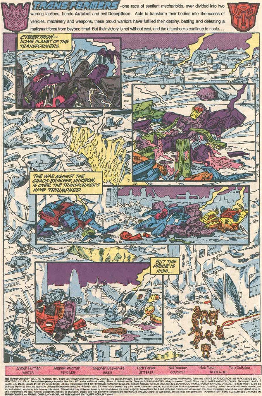 The Transformers (1984) Issue #76 - Page 2