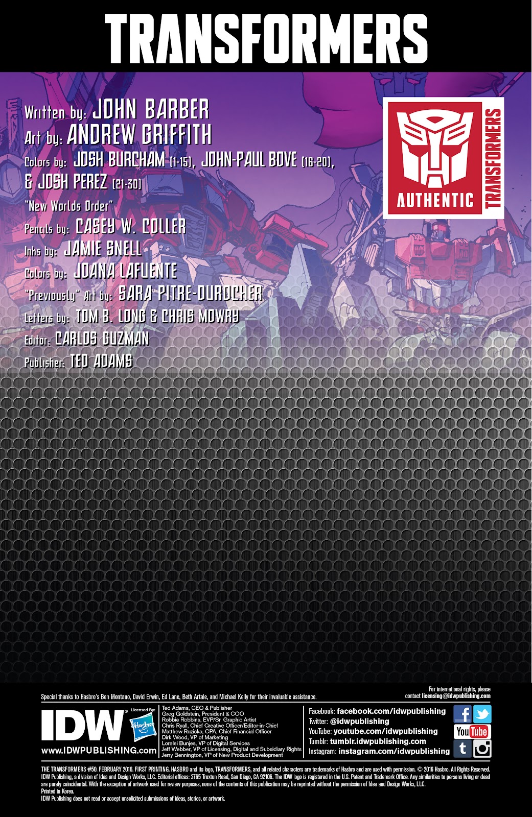 The Transformers (2014) Issue #50 - Page 2