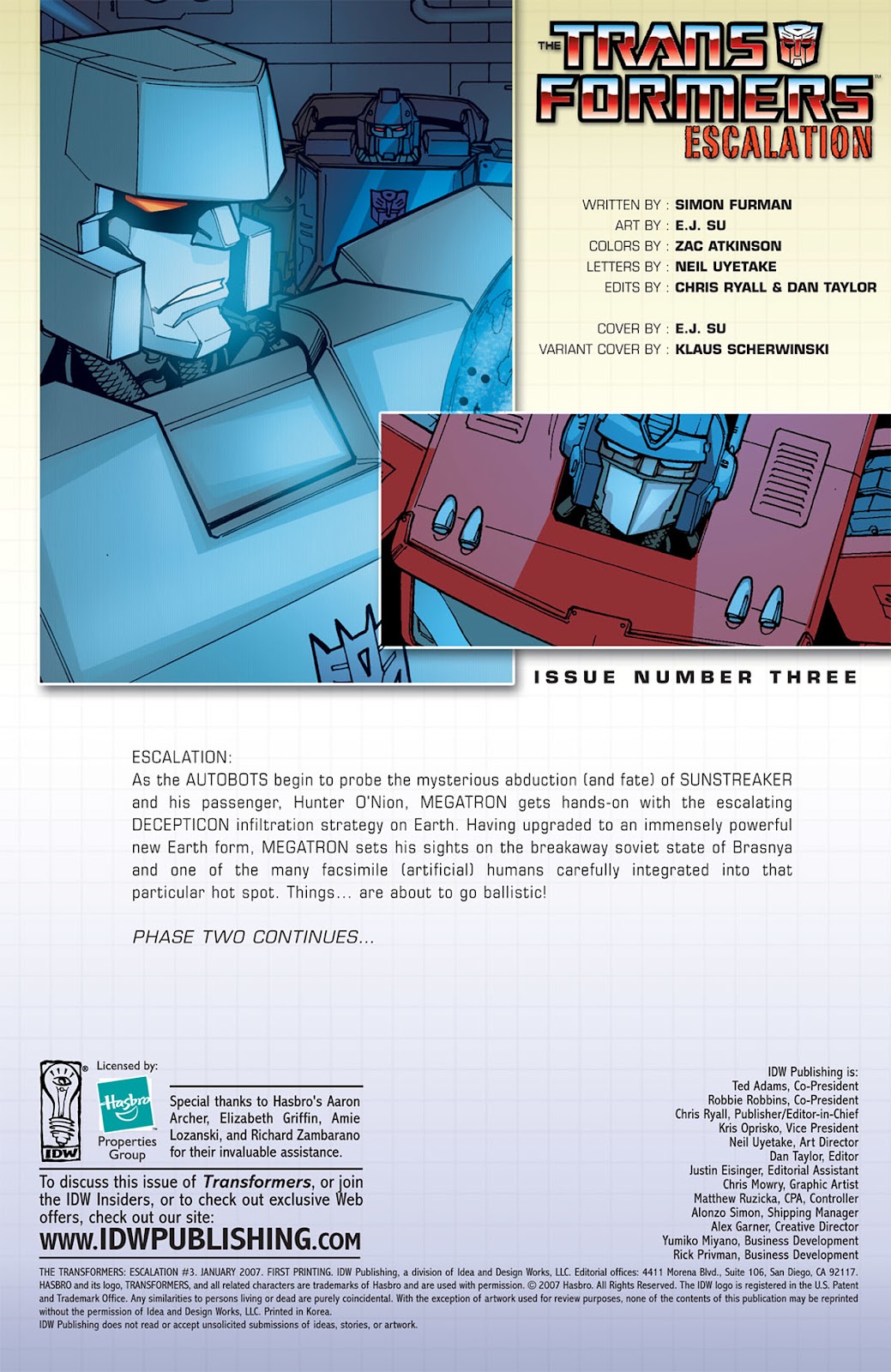 The Transformers: Escalation Issue #3 - Page 4