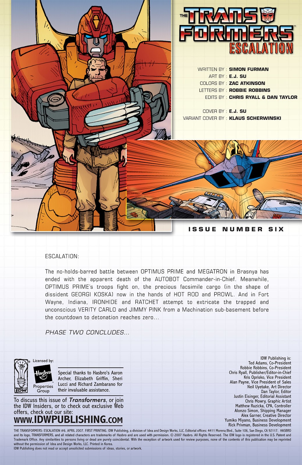 The Transformers: Escalation Issue #6 - Page 5