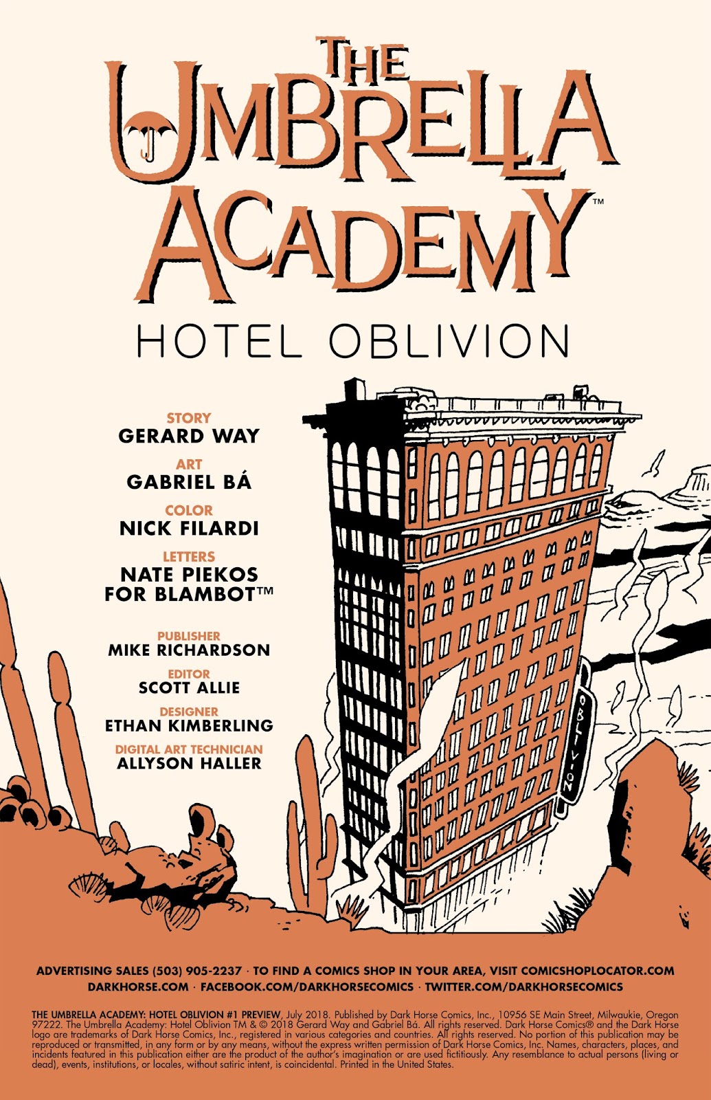 The Umbrella Academy: Hotel Oblivion Ashcan Full - Page 2