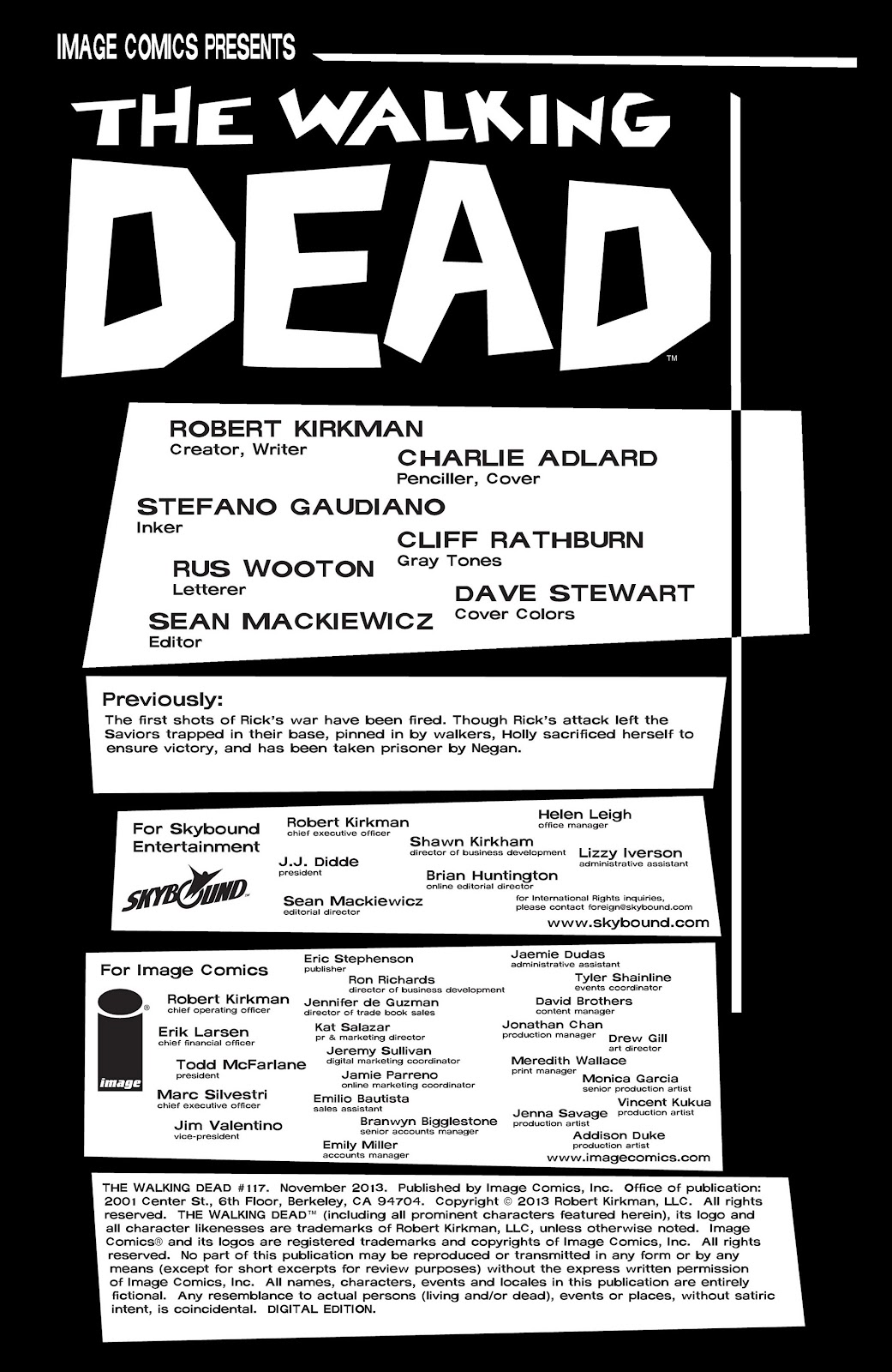 The Walking Dead Issue #117 - Page 2
