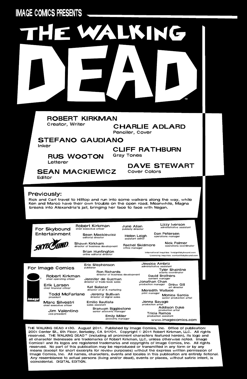 The Walking Dead Issue #130 - Page 2