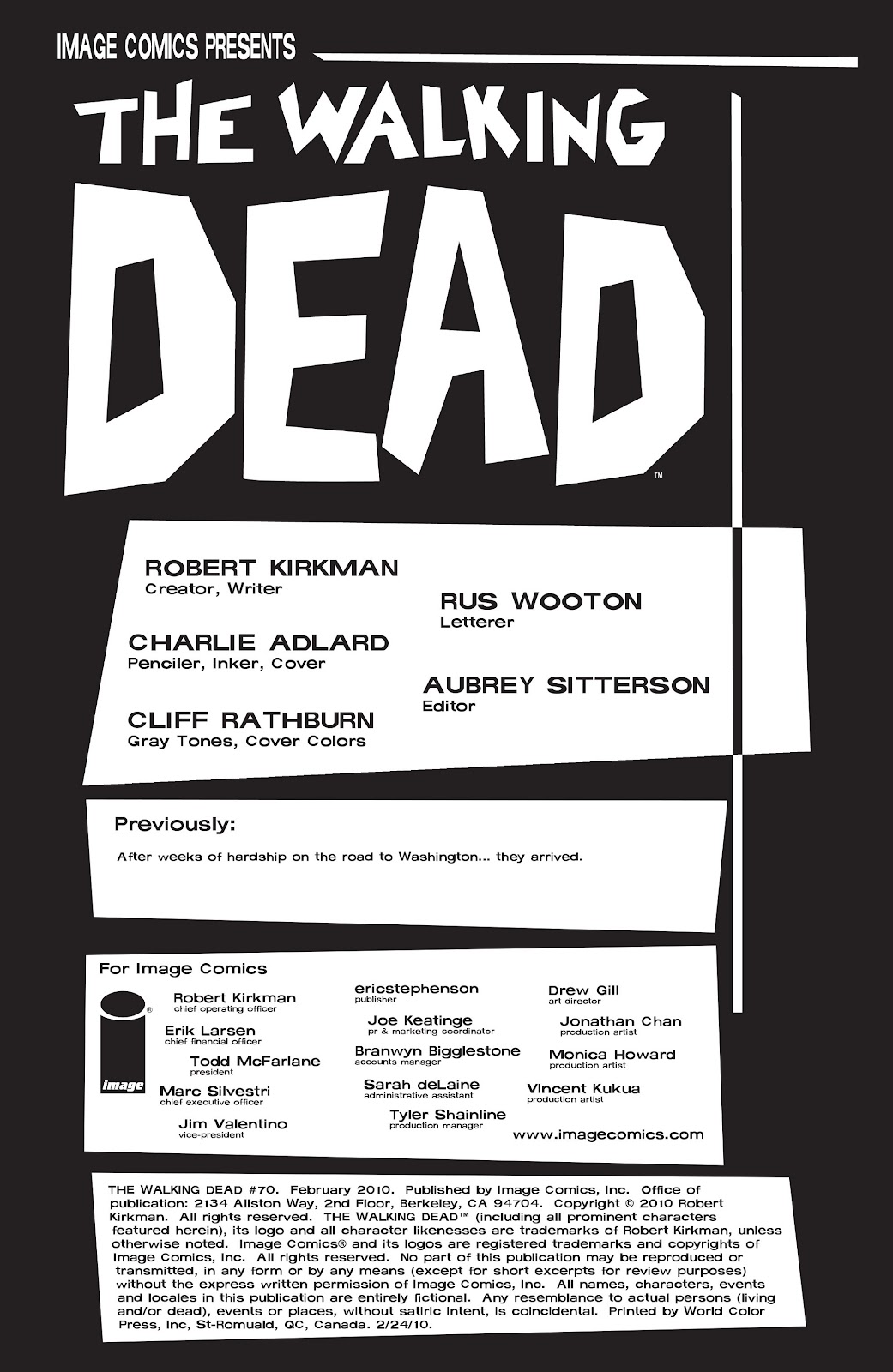 The Walking Dead Issue #70 - Page 2