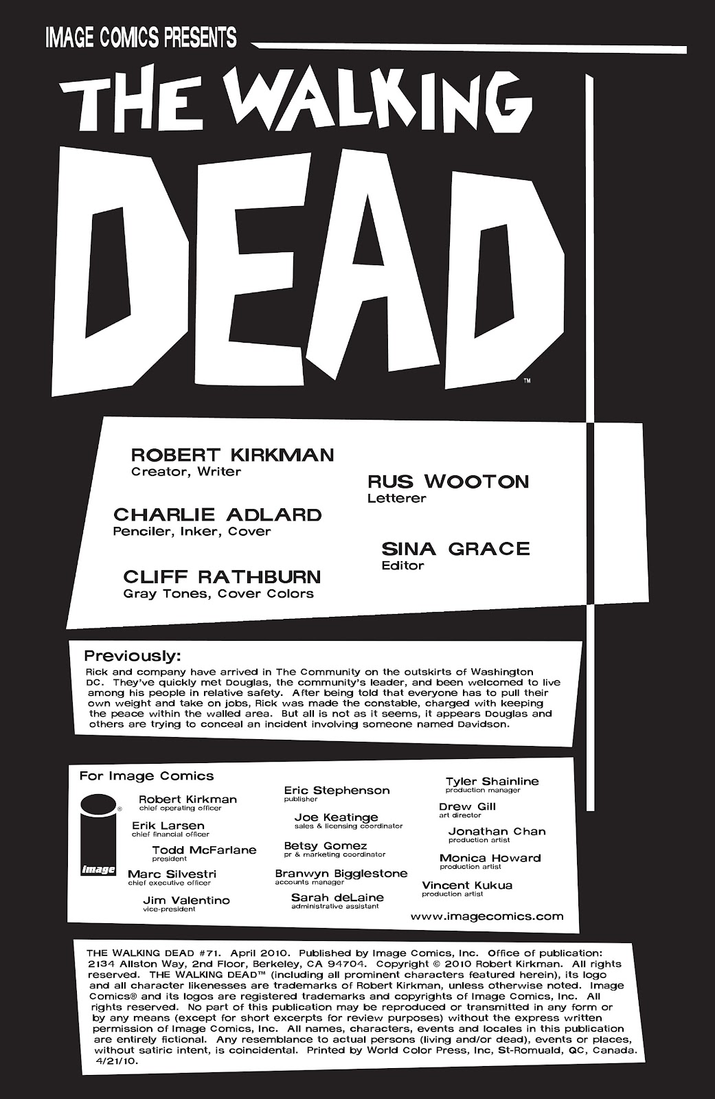 The Walking Dead Issue #71 - Page 2