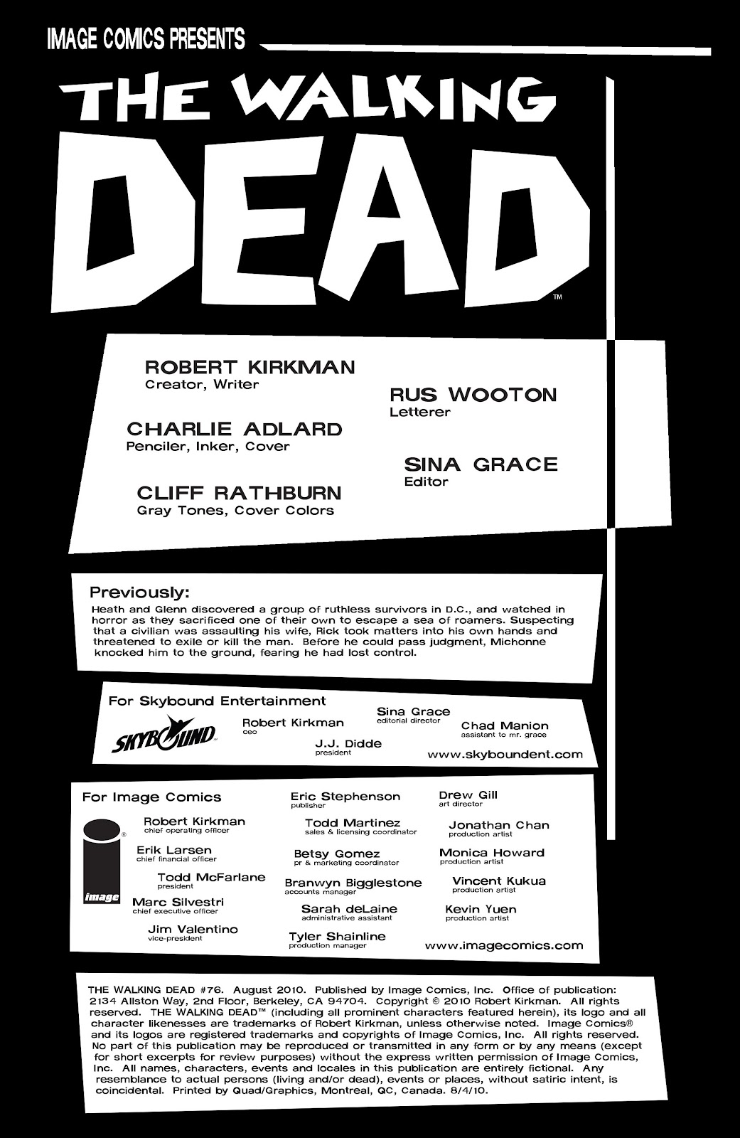 The Walking Dead Issue #76 - Page 2