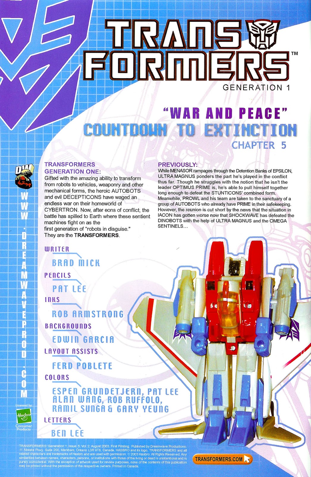 Transformers: Generation 1 (2003) Issue #5 - Page 3