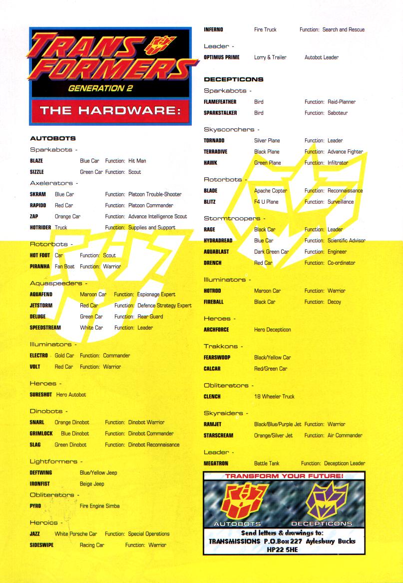 Transformers: Generation 2 (1994) Issue #1 - Page 22