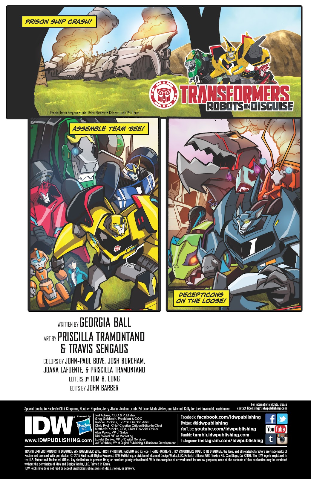 Transformers: Robots In Disguise (2015) Issue #5 - Page 2