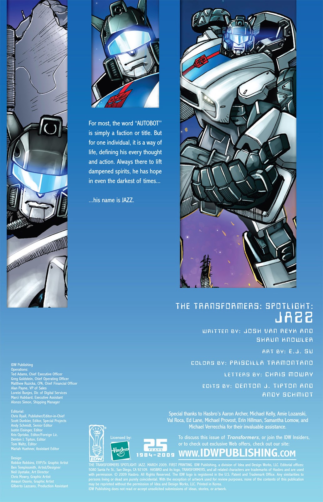 Transformers Spotlight: Jazz Full - Page 3