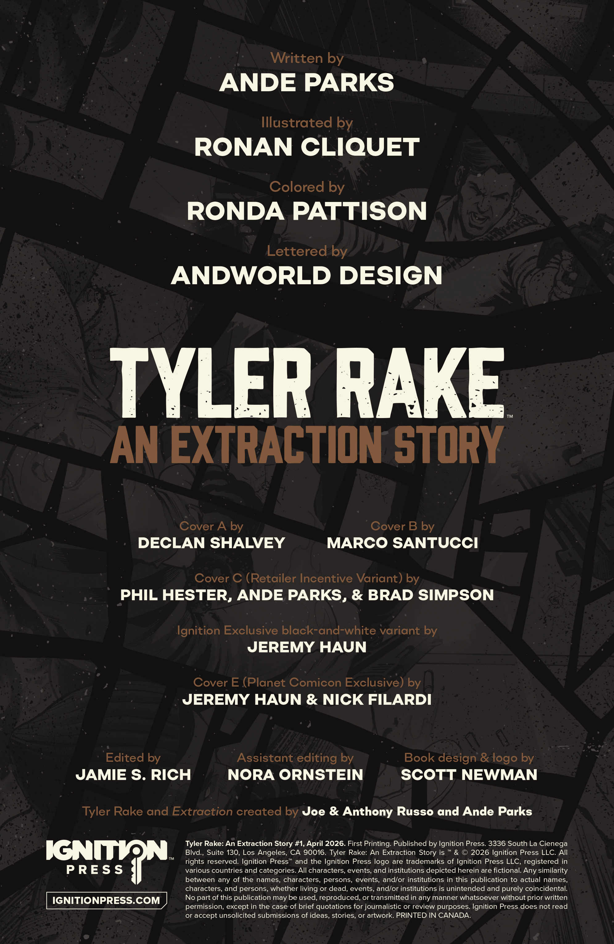 Tyler Rake: An Extraction Story Issue #1 - Page 2