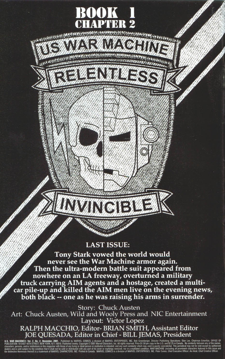 U.S. War Machine Issue #2 - Page 2