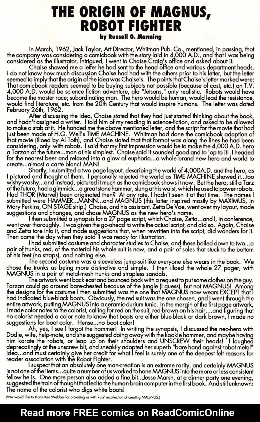 Vintage Magnus, Robot Fighter Issue #1 - Page 29