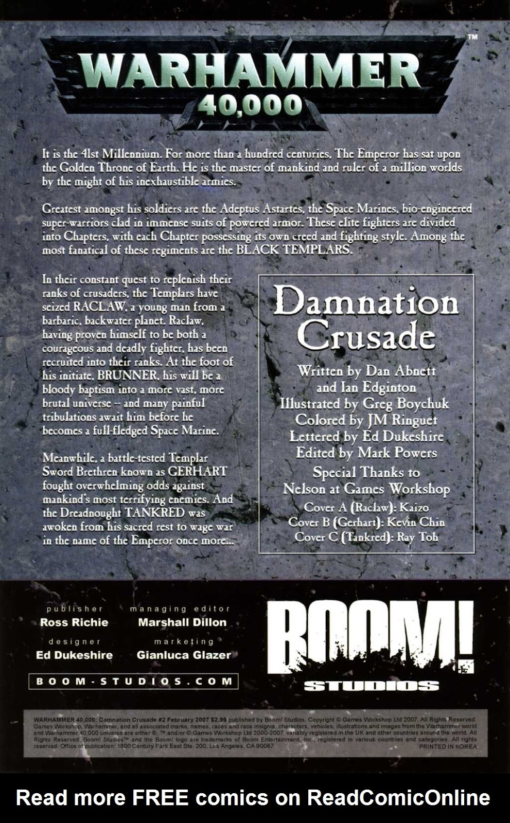 Warhammer 40,000: Damnation Crusade Issue #2 - Page 2
