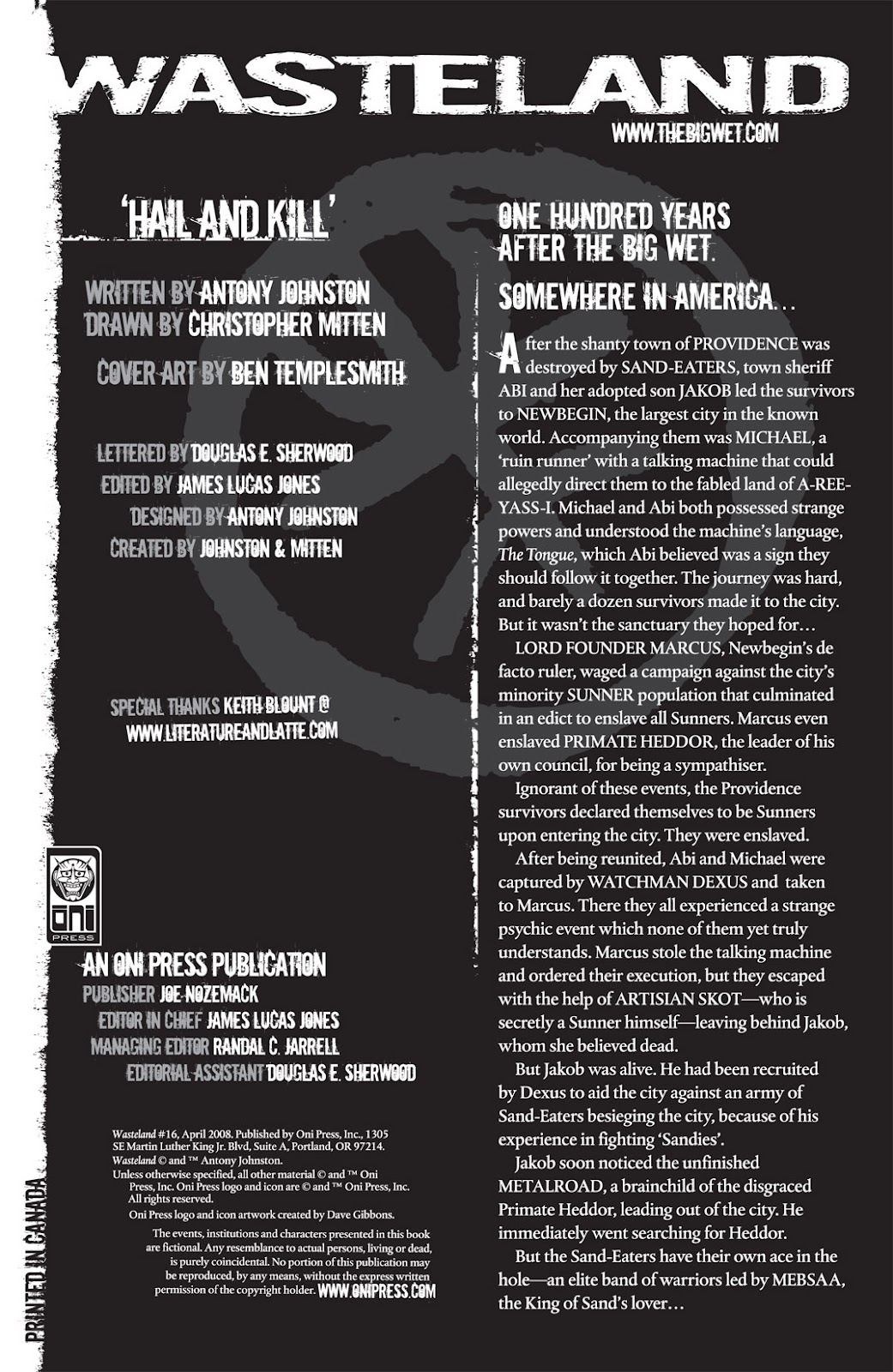 Wasteland (2006) Issue #16 - Page 2