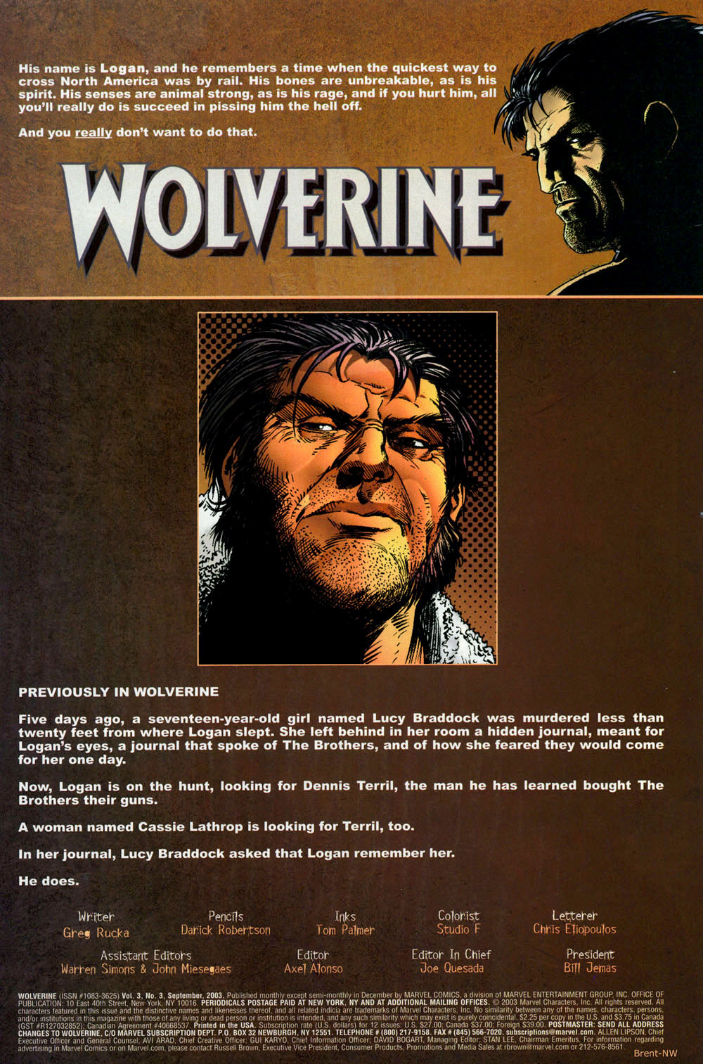 Wolverine (2003) Issue #3 - Page 2