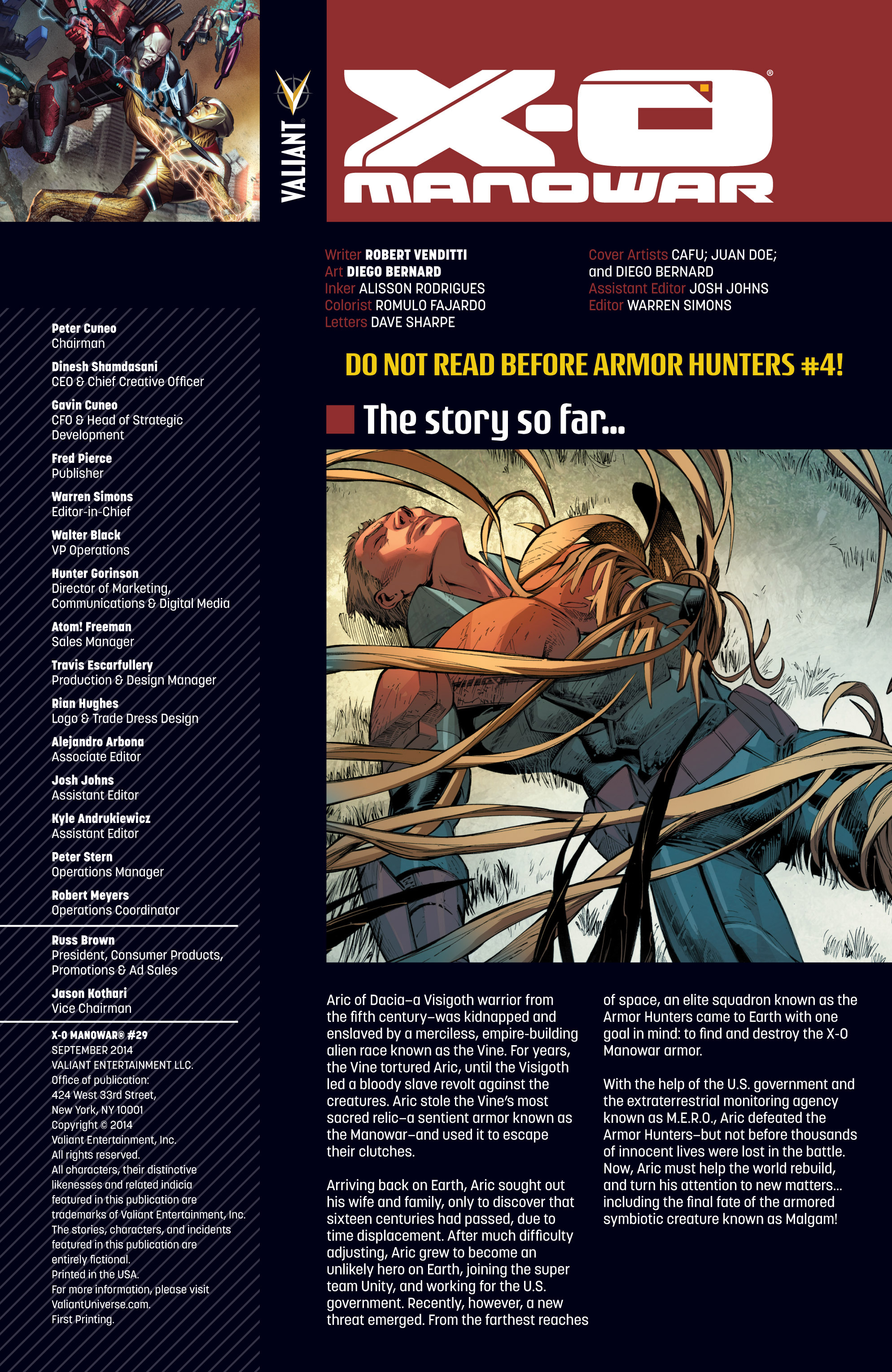 X-O Manowar (2012) Issue #29 - Page 2
