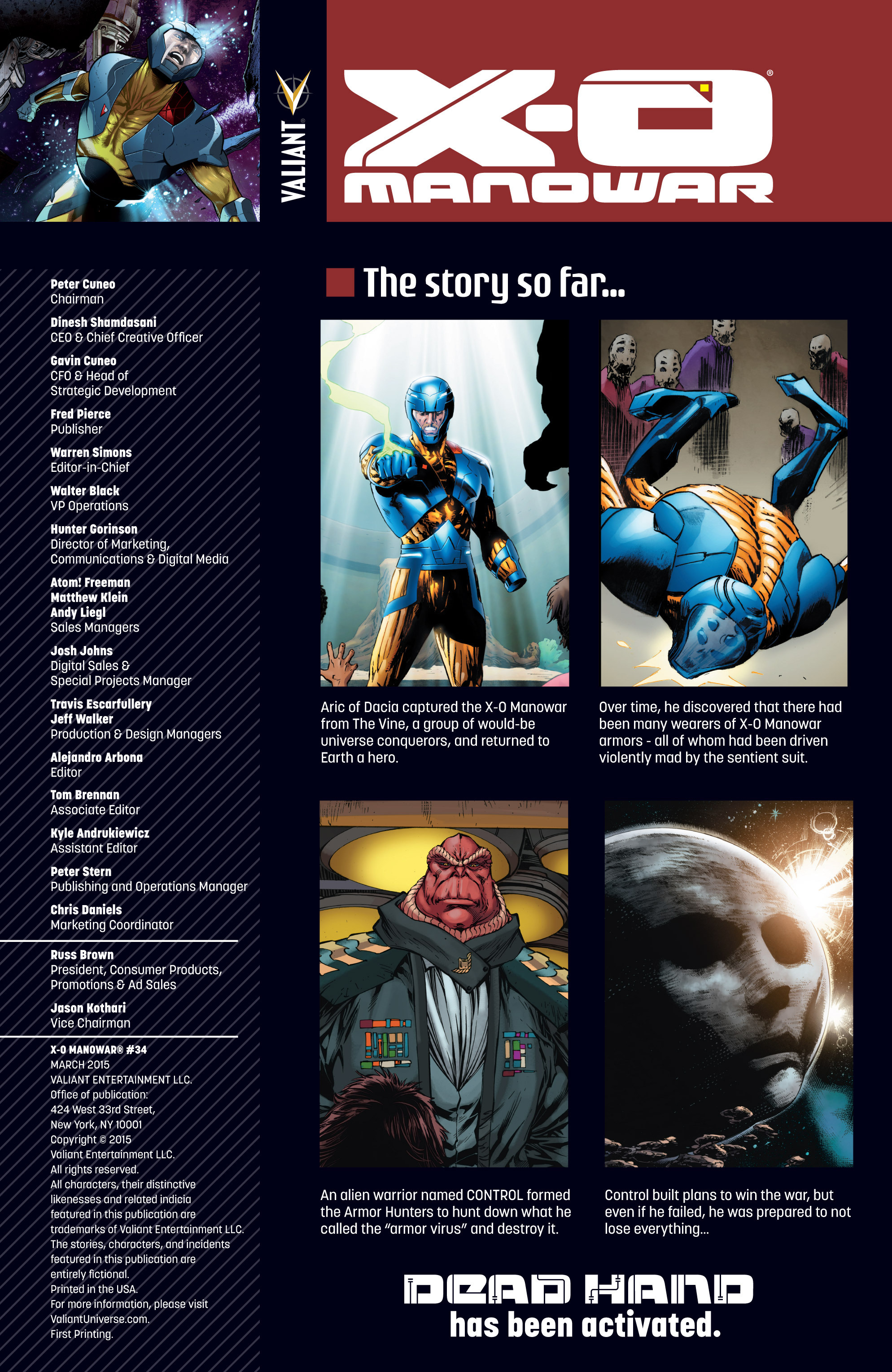 X-O Manowar (2012) Issue #34 - Page 2