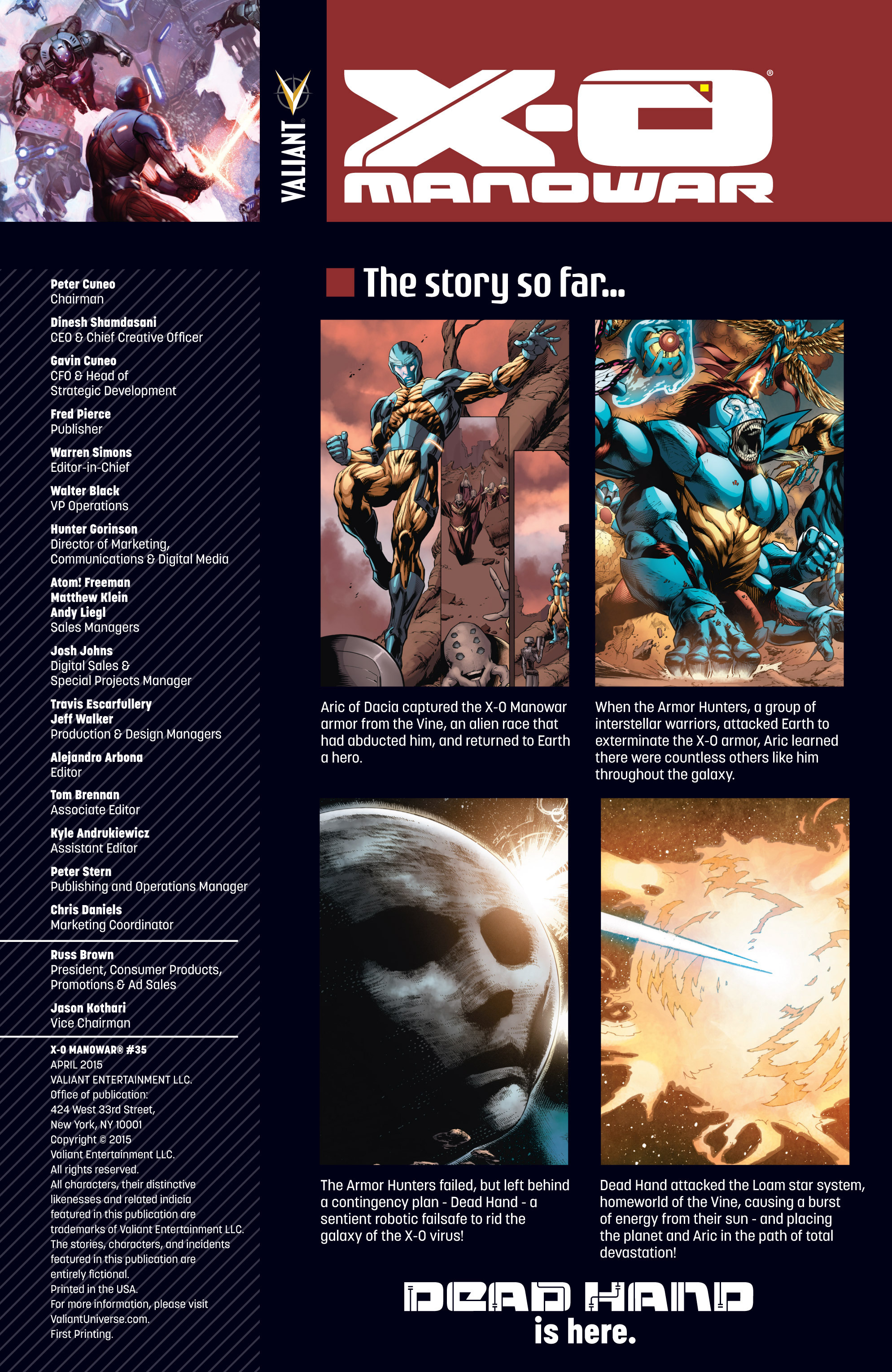 X-O Manowar (2012) Issue #35 - Page 2