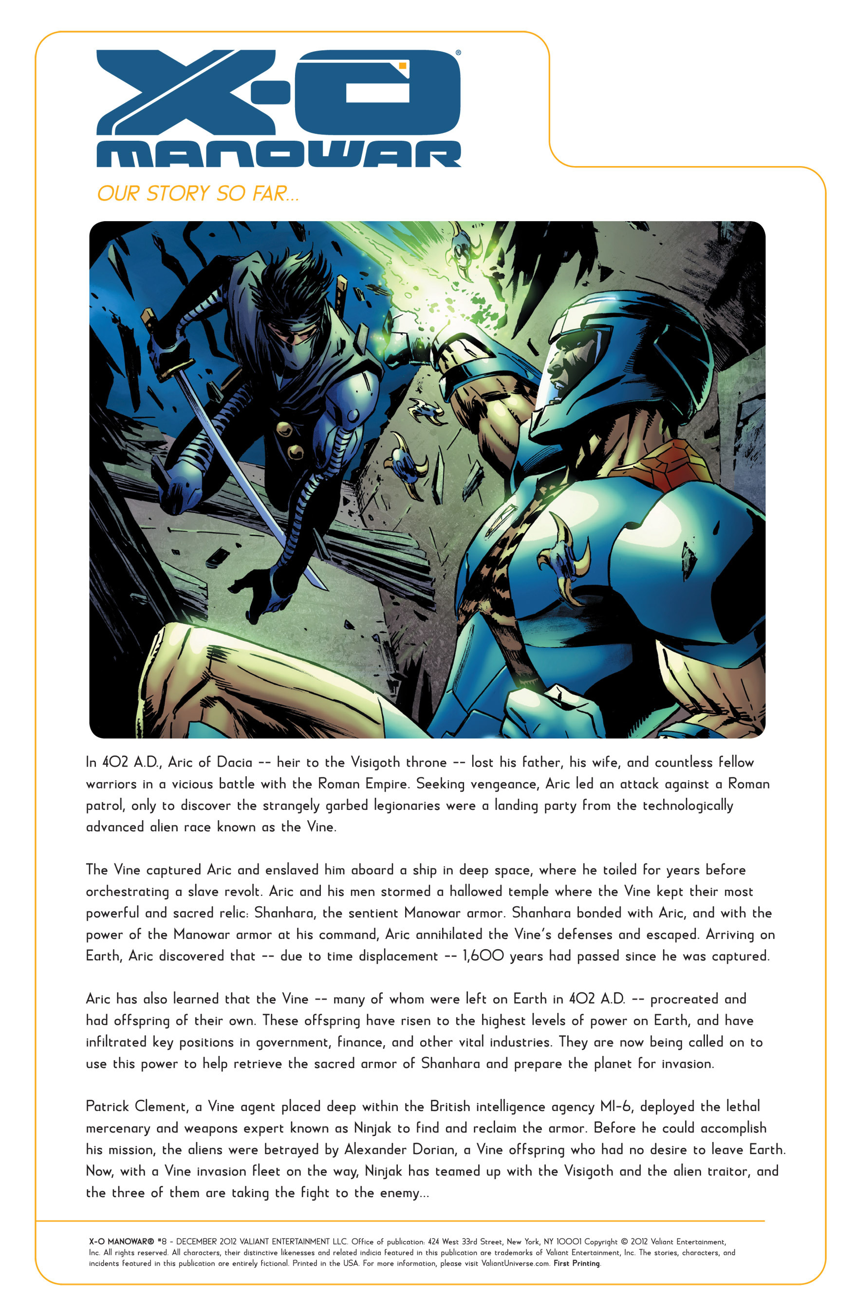 X-O Manowar (2012) Issue #8 - Page 2