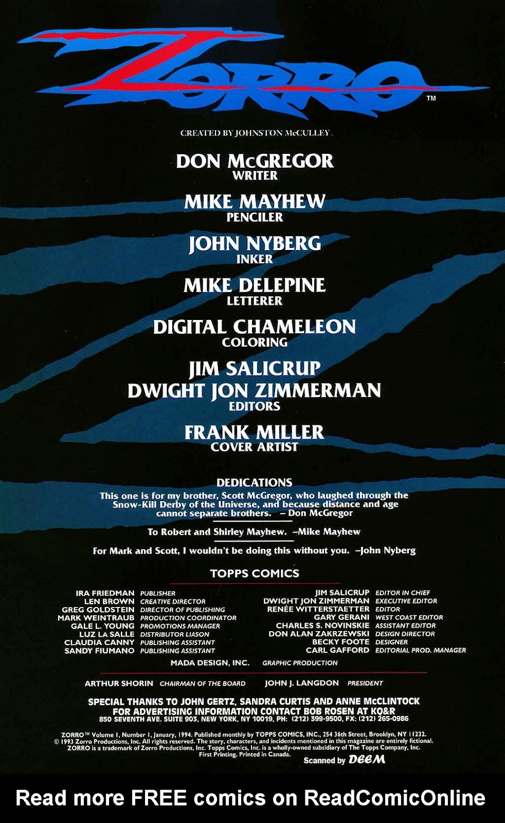 Zorro (1993) Issue #1 - Page 2