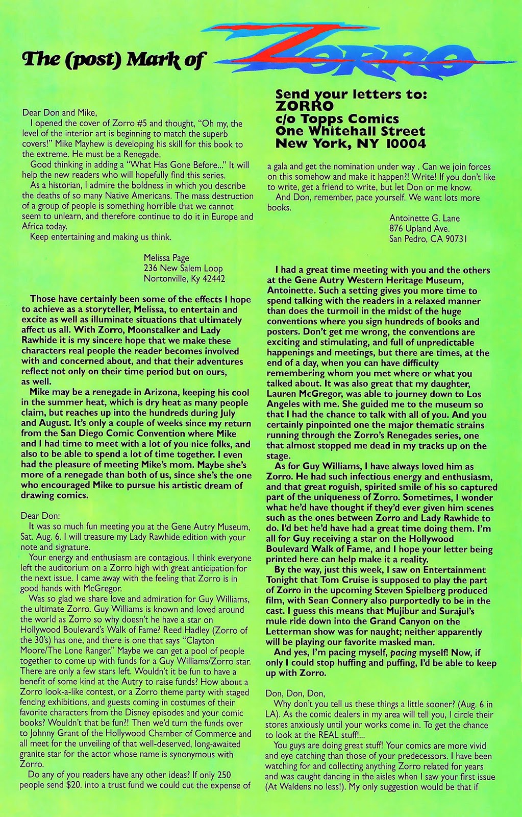 Zorro (1993) Issue #10 - Page 28