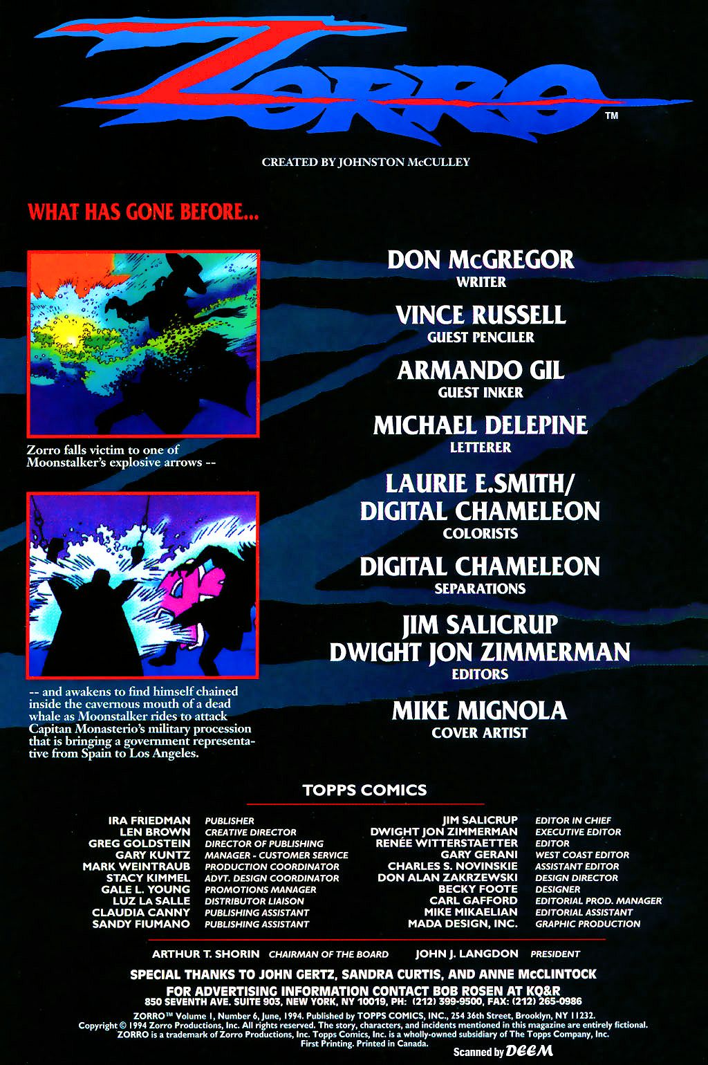 Zorro (1993) Issue #6 - Page 2
